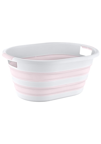 Magic Katlanır Çamaşır Selesi 18 Litre Beyaz - Pembe