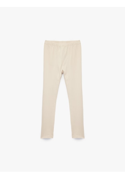 Koton Beli Lastikli Basic 3'lü Tayt Seti Siyah 6wkg40121ak