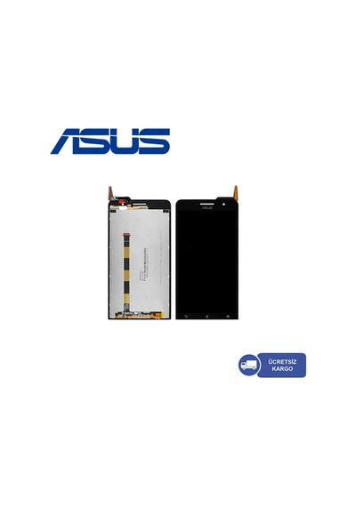 Asus Zenfone 6 Lcd Ekran Dokunmatik Çıtasız (Siyah)