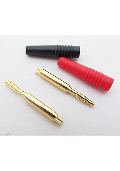 Yka 2 Mm Banana Jack Gold Kırmızı-siyah