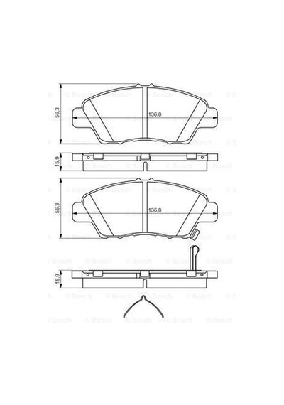 Honda City Ön Fren Balatası 2009-2011 Bosch