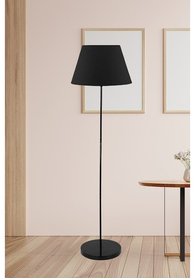 Retro Lambader Metal Ayaklı Abajur Siyah Ml705