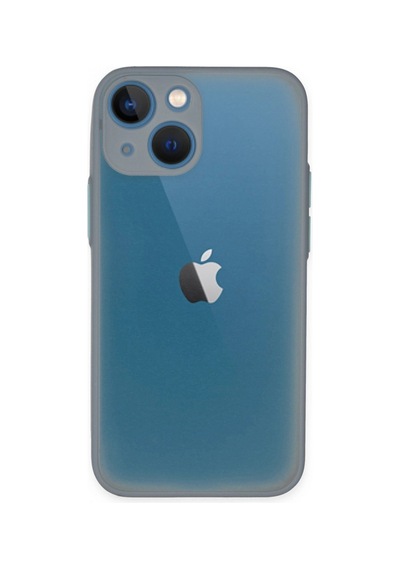 Apple iPhone Uyumlu 15 Plus Kılıf Montreal Silikon Kapak - Gri İtdark31134