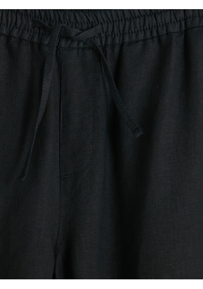 Lcw Vision Siyah Regular Fit %100 Keten Erkek Pantolon