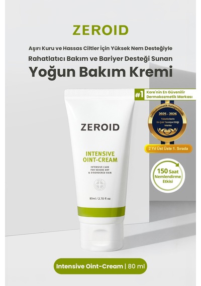 Aşırı Kuru Ve Hassas Ciltlere Bariyer Desteği Sunan Yoğun Bakım Kremi Zeroıd Intensive Oint-cream