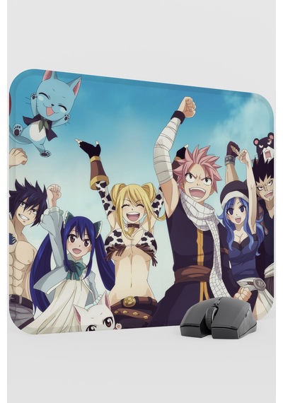 Fairy Tail Anime V4 - 48x40 Xl Gaming Kauçuk Kaymaz Taban Mouse Pad Fare Altlığı