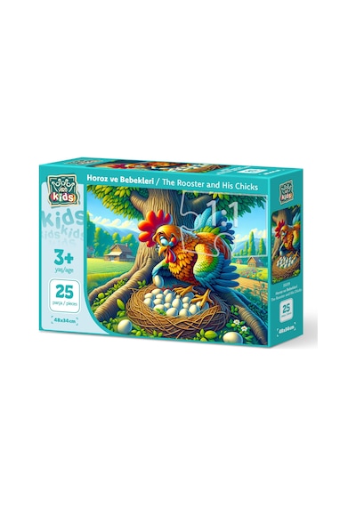 Art Çocuk Horoz Ve Bebekleri 25 Parça Puzzle