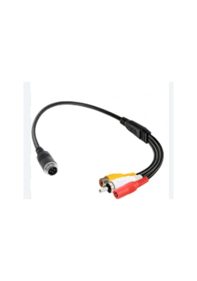 Inox 4 Pin Aviation Bnc / Rca Çevirici Kablo 15 Cm