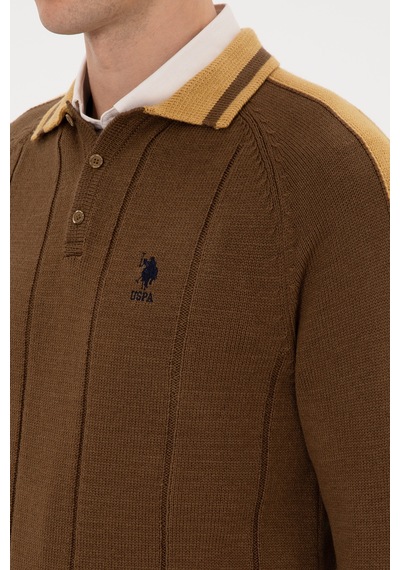 U.s. Polo Assn. Erkek Haki Kazak /triko 50315043-vr027 Hakı