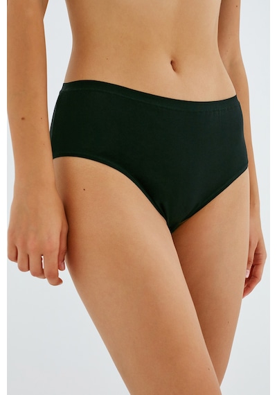 Penti Siyah Pamuklu Fresh Basic Cover Yüksek Bel Slip Külot