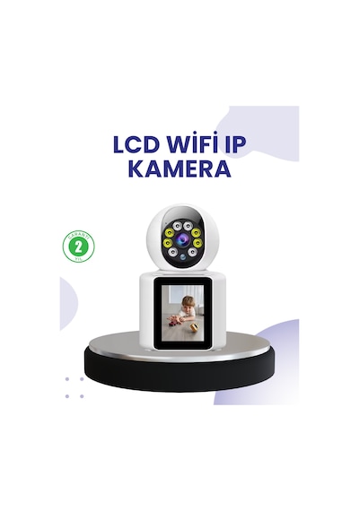 Wifi İç Mekan Kamera 2k Gece Görüşlü Çift Yönlü Görüntü Konuşma Destekli