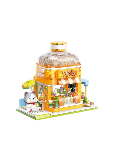 Kp28017 Keeppley Lovely Street - Bsh Kitten Juice Bar 315 Parça Yapım Seti