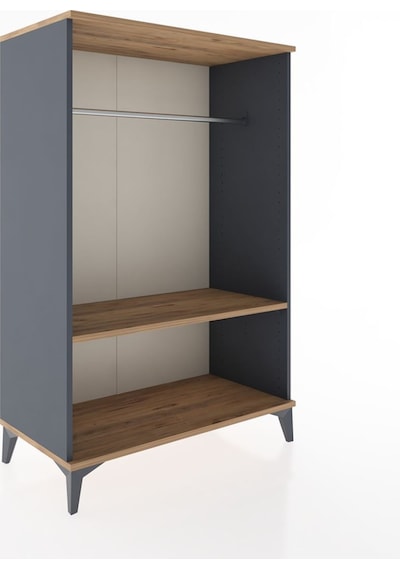 Hyperion Dolap Tek Raflı Tek Askılı 88x44x134 Antrasit-çam Antrasit