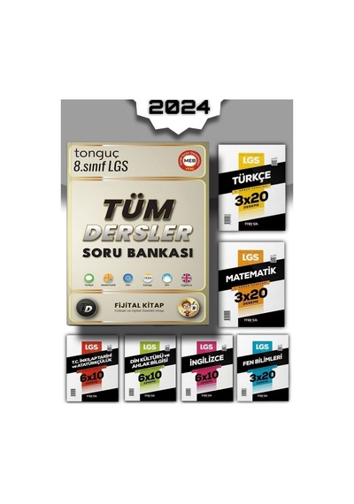 Tonguç 8.sınıf Lgs Tüm Dersler Soru Bankası Ve Branş Deneme Seti