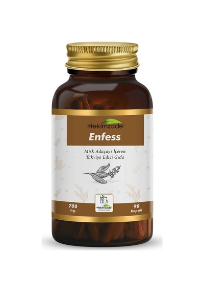 Hekimzade Enfess Misk Adaçayı İçeren Takviye Edici Gıda 700mg 90 Kapsül