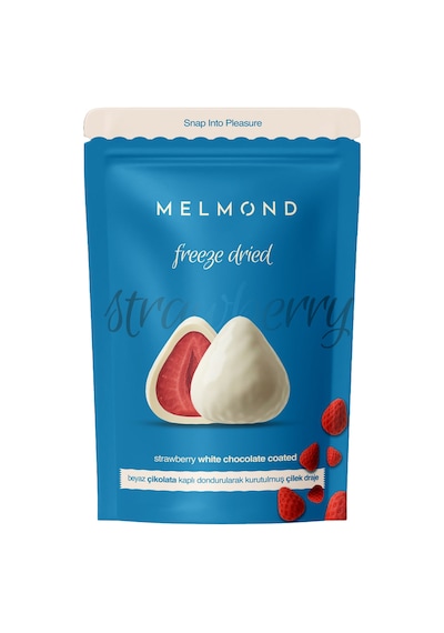 Beyaz Çikolatalı Freeze Dried Çilek Draje