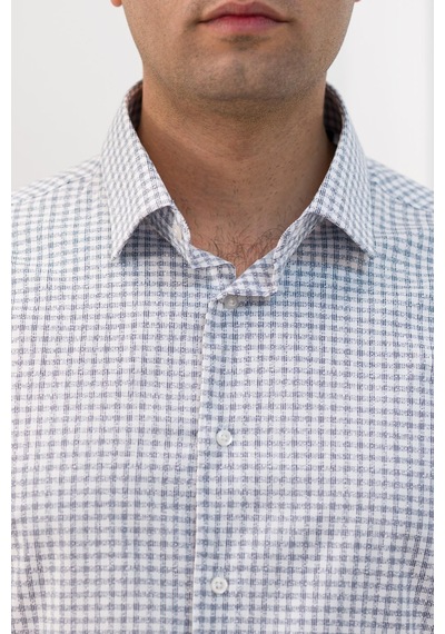 Advante Ekoseli Slimfit Uzun Kollu Erkek Gömlek 001