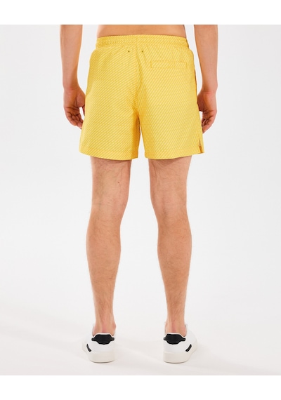 Skechers M 5 Inch Allover Print Swimshort Erkek Sarı Deniz Şortu S2510008-200 Sarı