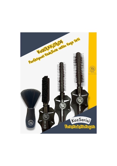 126 Hairbrush Seti Koz01 Ense Fırçası , Kozxx Fade Fırça, Koz03 Koz04 Fön Tarak Seti