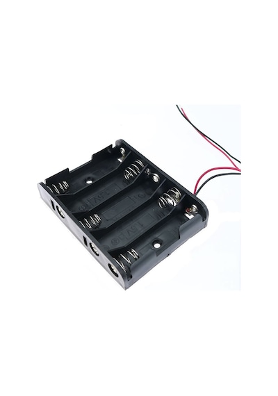 5'Li Aa Kalem Pil Kutusu Yuvası 7.5V Kablolu Kalem Pil Tutucu