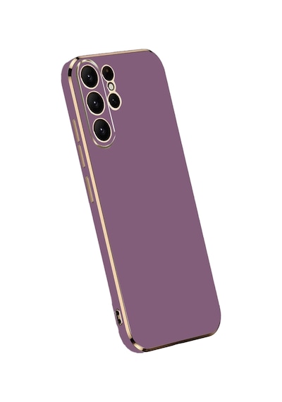 Durukar Samsung Galaxy Uyumlu - S24 Ultra Kılıf Volet Silikon - Mor