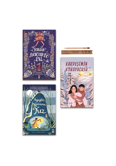 Genç Timaş Ayıyla Konuşan Kız - Tavuk Bacaklı Ev - Kardeşimin Koruyucusu Set - 3 Kitap
