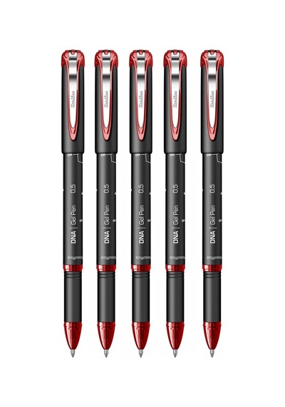 Kırmızı Pilot Kalem Dna Gel Pen 5 Adet Scrikss Pilot Kalem 0.5mm Roller Uç Pilot Kalem İnce Uçlu Likit Mürekkepli