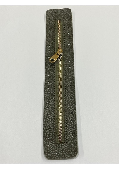 Karantuhafiye Derili Fermuar / Çanta Fermuarı / Kapak Fermuar 30 Cm Haki Haki