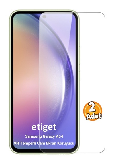 Samsung Uyumlu Galaxy A54 5g Temperli 9h Cam Ekran Koruyucu 2 Adet
