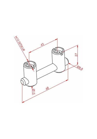 Doğuş Kalıp Çektirme Tip Bağlantı Parçası - Alın K10 Diğer
