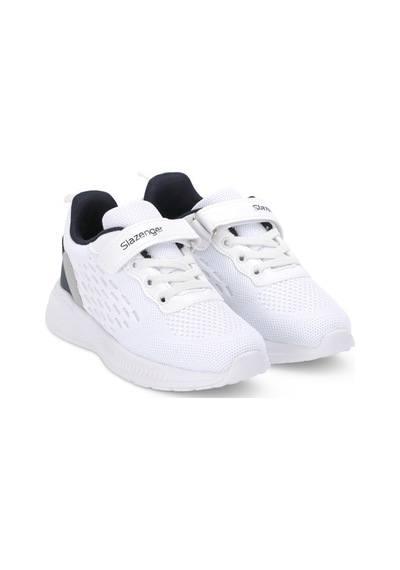 Slazenger Flarex Unisex Çocuk Cırt Cırtlı Beyaz / Lacivert Günlük Spor Ayakkabısı