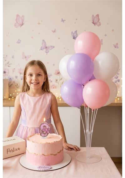 Işıltılı Pembe Taşlı Kelebekli Rakam Pasta Mumu & Balon Stand Seti - Prenses Konsept Doğum Günü Süsleme Tüm Yaşlar 45662526 Işıltılı Pembe Taşlı Kelebekli Rakam Pasta Mumu & Balon Stand Seti - Prenses Konsept Doğum Günü Süsleme Tüm Yaşlar 45662526