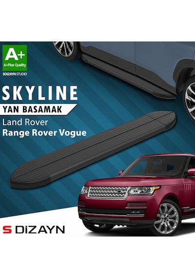 S-dizayn Land Rover Rover Range Rover Vogue 3 Skyline Siyah Yan Basamak 193 Cm 2013 Üzeri A+ Kalite