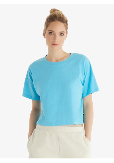 Blackspade Kadın T-shirt 60552 - Mavi Mavi