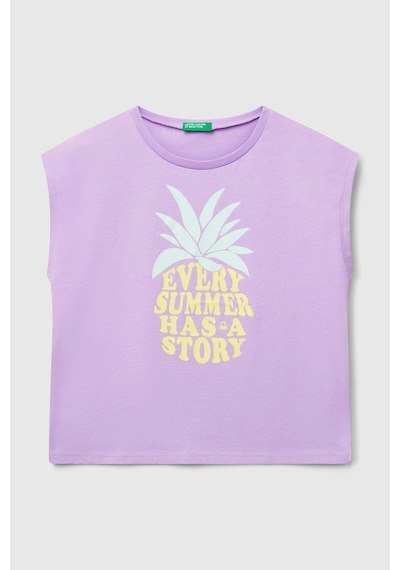 United Colors Of Benetton Kız Çocuk T Shirt 3jerc10pb Lila Lila