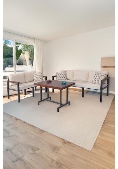 Neokas Metal Bahçe Takımı, 2 + 3 + M Balkon Seti, Kafe Koltuğu, Bekleme Alanı Koltuğu,