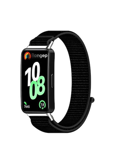 Huawei Band 10-9-8 İle Uyumlu Hasırlı Kumaş Kordon Terleme Yapmayan Cildi Tahriş Etmeyen Nefes Alabilir Yapılı Kademeli Cırt Cırt Tasarımlı Deformasyona Dayanıklı Rahat Kayış Çok Renkli