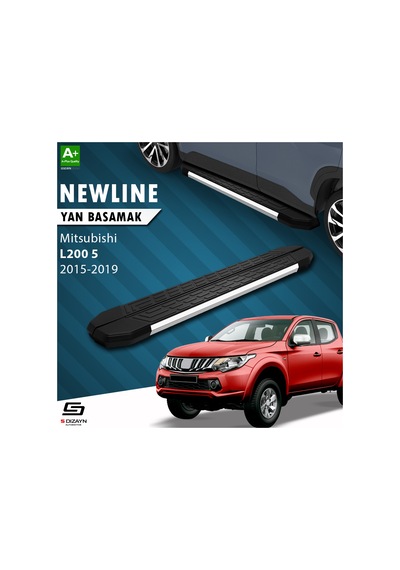 S-dizayn Mitsubishi L200 5 Newline Krom Yan Basamak 193 Cm 2015-2019 A+ Kalite