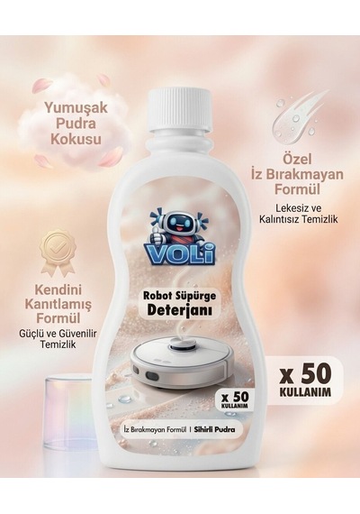 Robot Süpürge Deterjanı & Mop Temizleme Sıvısı 500 Ml X 2 100 Kullanım - Sihirli Pudra Temizlik Suyu