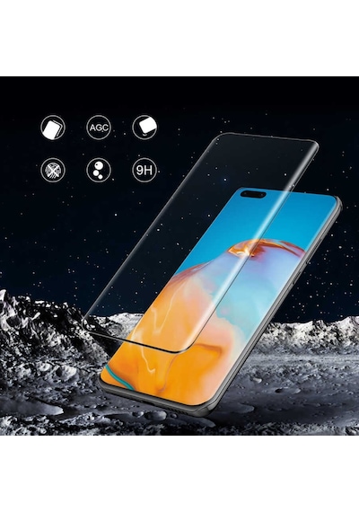 Huawei P40 Pro Davin Seramik Ekran Koruyucu Siyah