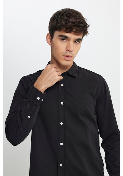 Lee Regular Fit Normal Kesim %100 Pamuk Siyah Gömlek LL37BM001 Siyah