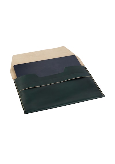 İcase Marka Apple Uyumlu MacBook Air-pro M1-m2-m3-m4 Hakiki Deri Kılıf