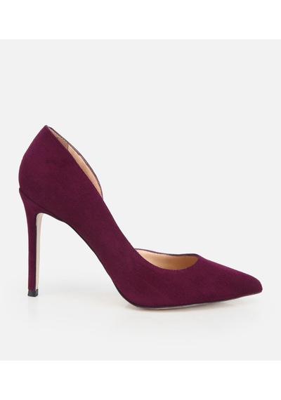 Hotiç Kadın Süet Deri Mor Klasik İnce Topuklu Stiletto 01ayh329760a660 01ayh329760a660