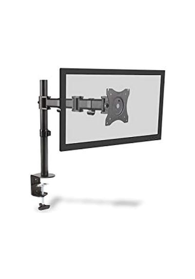 Monitör Tutucu - Masa Kelepçesi - 1 Monitör - 27 İnçe Kadar - 1x 8 Kg'a Kadar - Vesa 75x75, 100x100 - Siyah