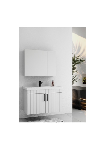 Lizbon 80 Cm Lake Beyaz Banyo Dolabı Beyaz Lizbon 80 Cm Lake Beyaz Banyo Dolabı Beyaz