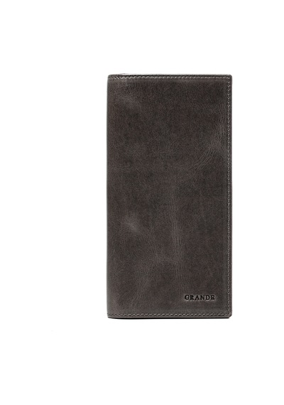 Crazy Gri Cüzdan & Kartlık Unisex 1764 Grande Deri Cüzdan Kartlık