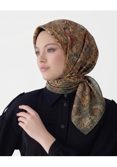 Levidor Luvensara Summer Eşarp 6583 Yağ Yeşili