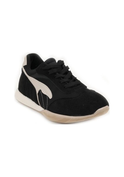 Papuçcity Dvmd 5300 Kadın Sneakers Spor Ayakkabı Siyah - Bej