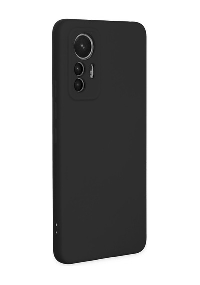 Xiaomi Mi 12 Lite Uyumlu Kılıf Nano İçi Kadife Silikon - Siyah