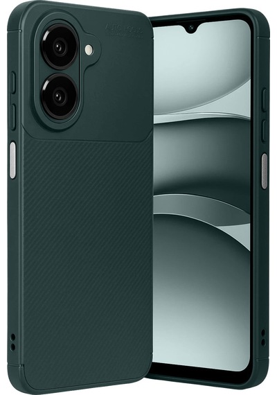 Samsung Galaxy Uyumlu A07 4g Auto Focus Karbon Kapak - Koyu Yeşil Renk